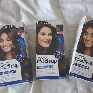 3 x CLAIROL PERMANENT ROOT TOUCH UP 4G ( 1 ) and 5A ( 2) NEW UNOPENED